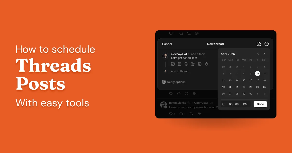How to Schedule Threads Posts