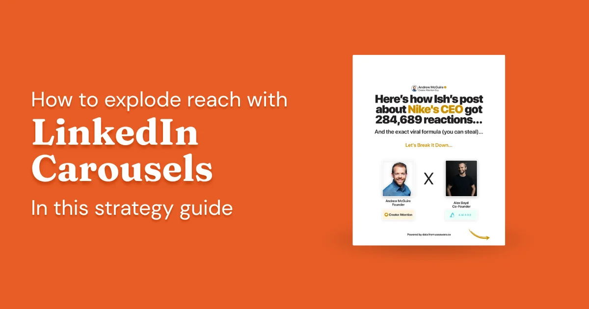 Get 30% More Reach With LinkedIn Carousels [+Free Carousel Tool]