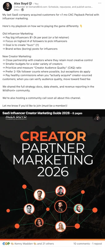 Example of a classic, clean LinkedIn carousel design