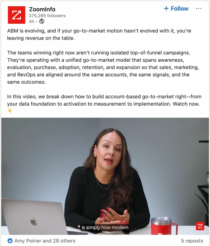 LinkedIn company page educational post offering practical tips and a how-to framework for the audience