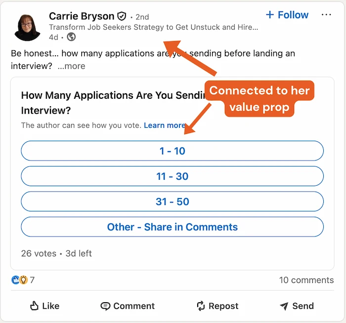 Example of a visually strong LinkedIn company page post that earns engagement