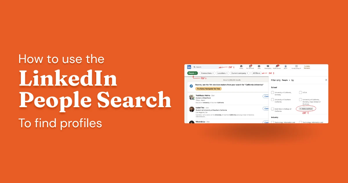 Using LinkedIn People Search To Find Who You're Looking For