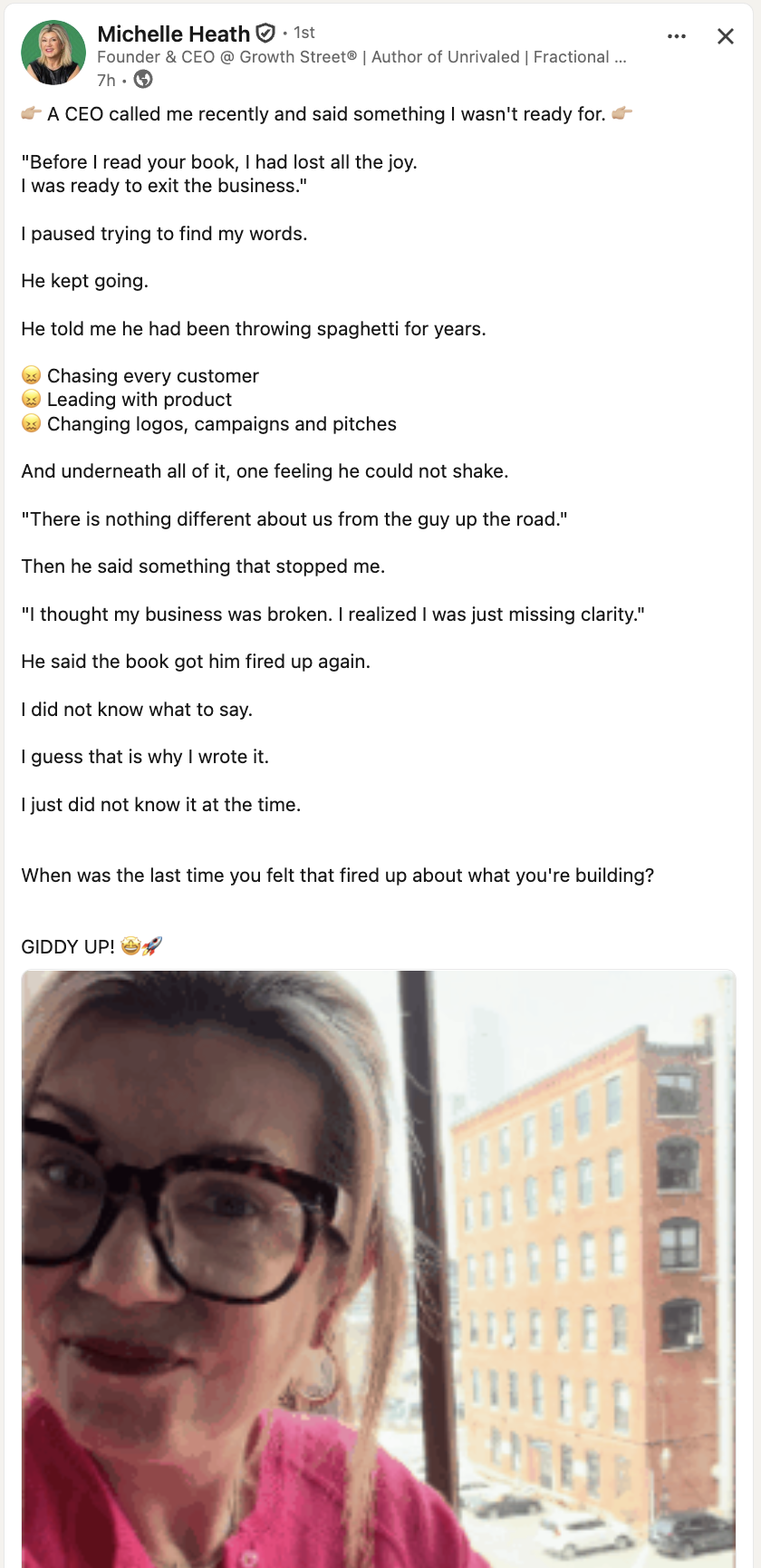 LinkedIn business story post about tripling revenue by increasing minimum wage