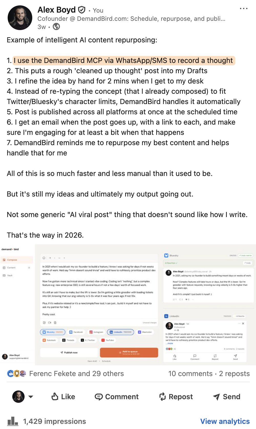 LinkedIn how-to guide post example
