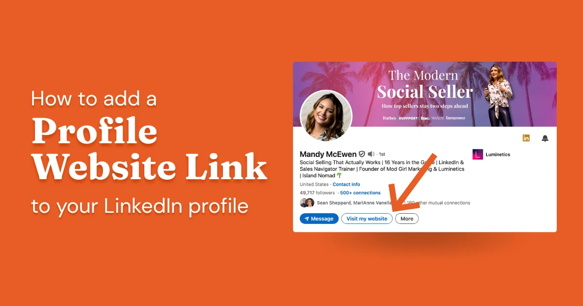 How To Customize Your Website Links On Your LinkedIn Profile